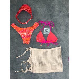 Blackbough Tropicana Bikini Set + Visor and Skirt